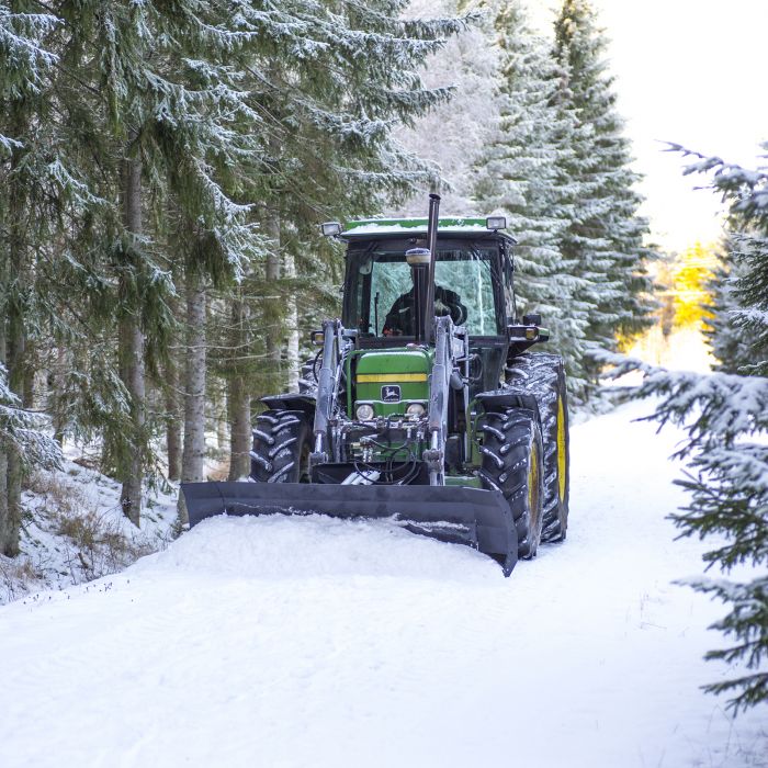 Diagonalplogblad 2,5 m bred plogar snö