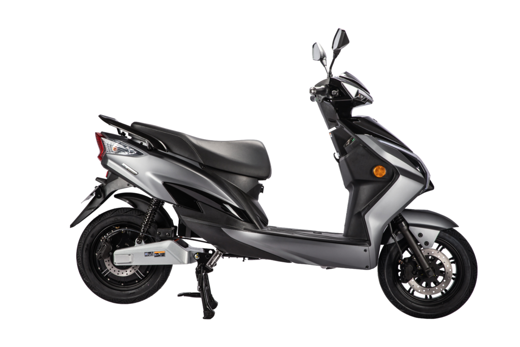 Elmoped LX01 fotad från sidan