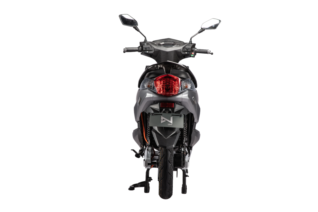 Elmoped LX01 rakt bakifrån