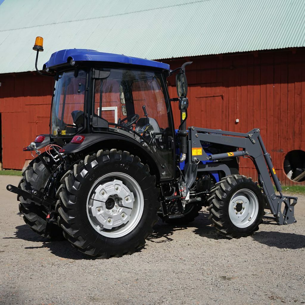 Lovol 75 hk 4wd med frontlastare helbild bred