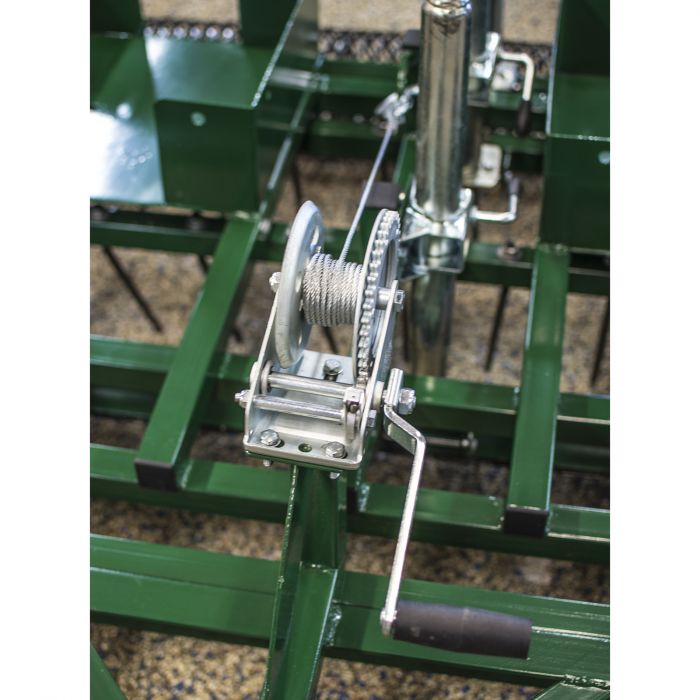 Ridbaneharv 1,5 m kör runt på ridbanan närbild