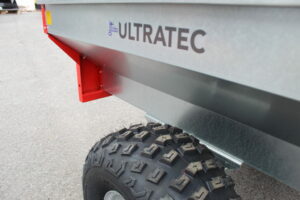 Ultratec 500KG gårdsvagn ATV närbild hjulet