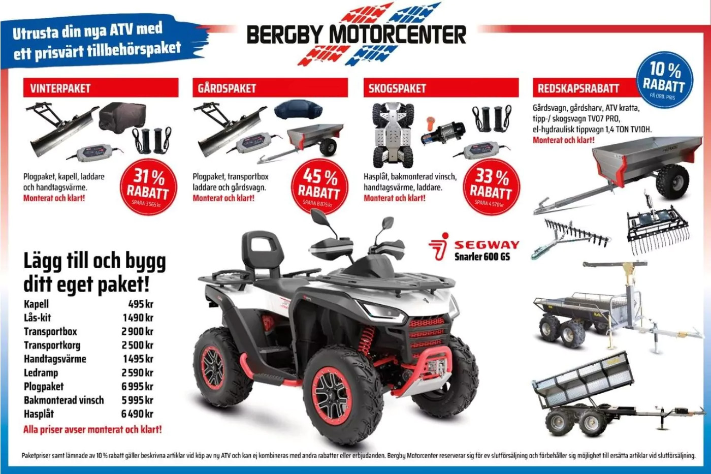 köp tillbehör till ATV hos Bergby Motorcenter