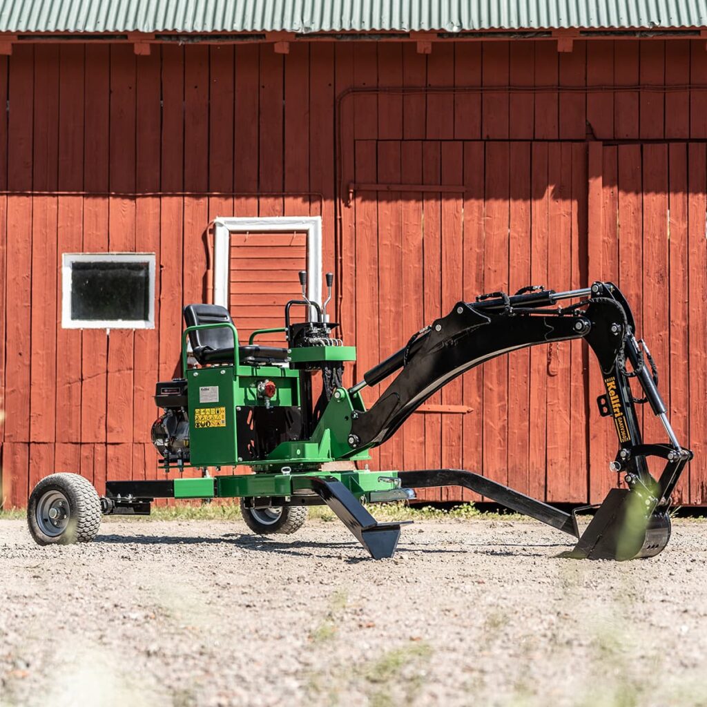 Robust och praktiskt grävaggregat för grävning hemma