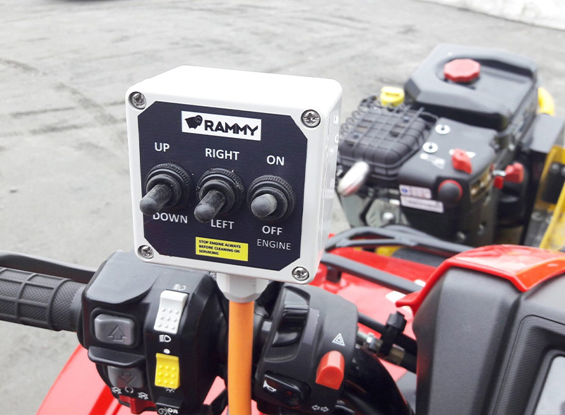 Kontrollpanel, rammy snöslunga