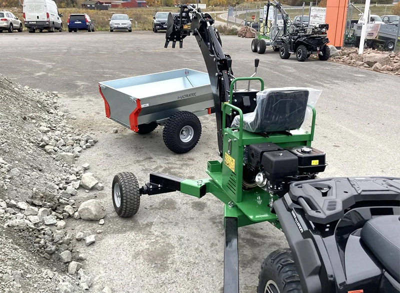 Bergby motorcenter erbjuder lilla grävpaketet bestående av atv. grävare och tippvagn till kampanjpris