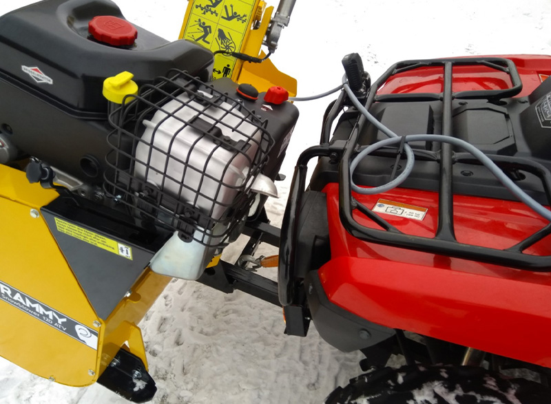 Koppla snöslunga till din ATV