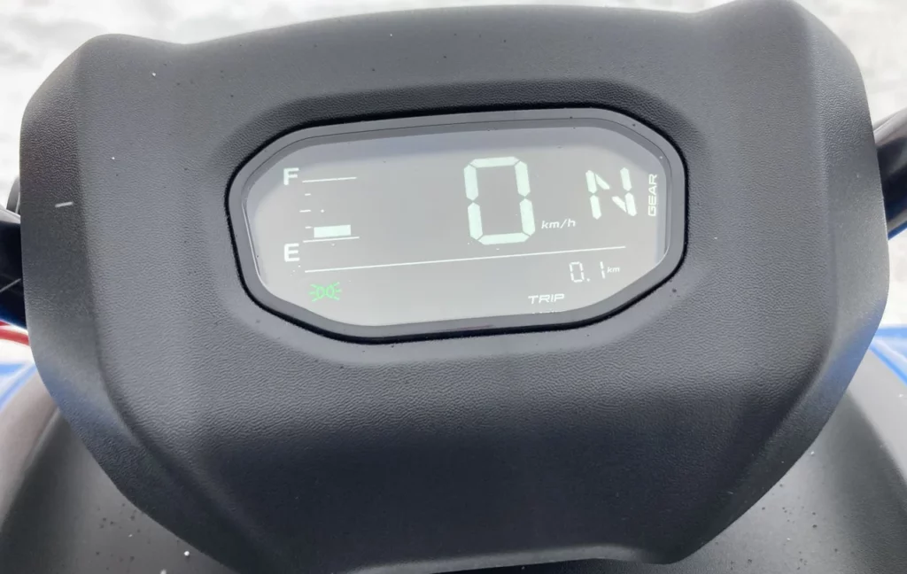 Displayen på en crmoto cforce fyrhjuling