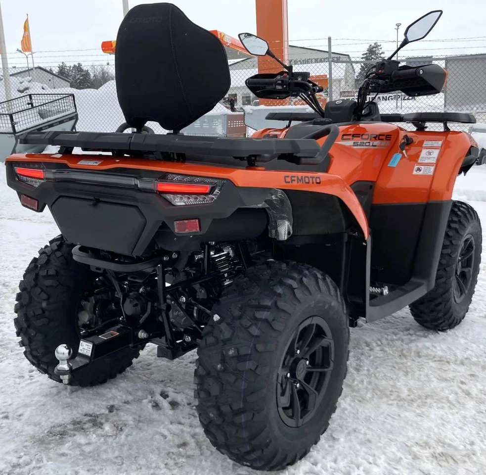 cfmoto cforce 520 long fotograferad snett bakifrån