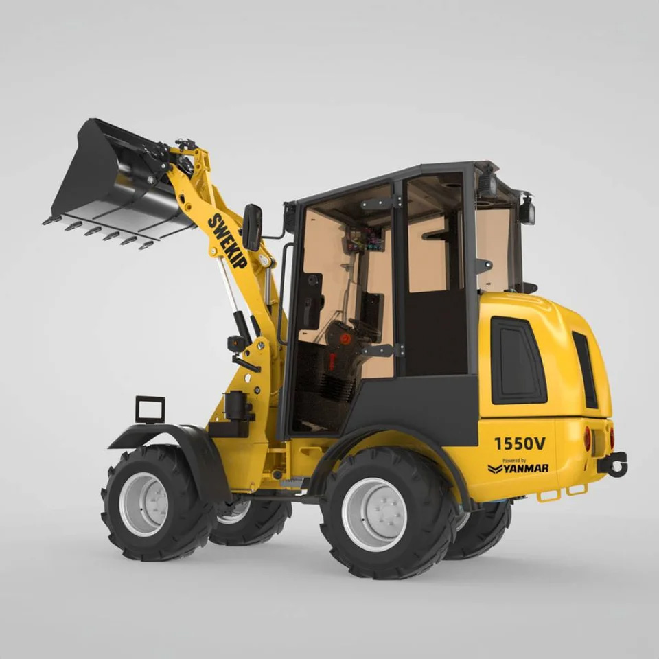 Provkör Swekip 1550 hjullastare i Uppsala